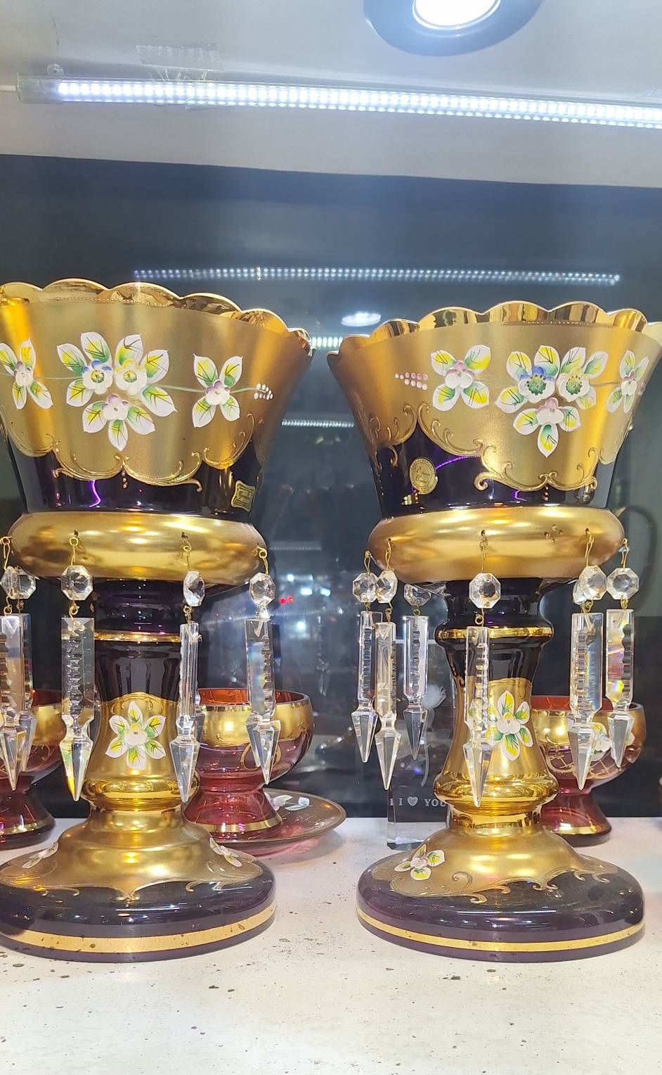 شمعدان لاله گل برجسته اگرمن رنگ بنفش
