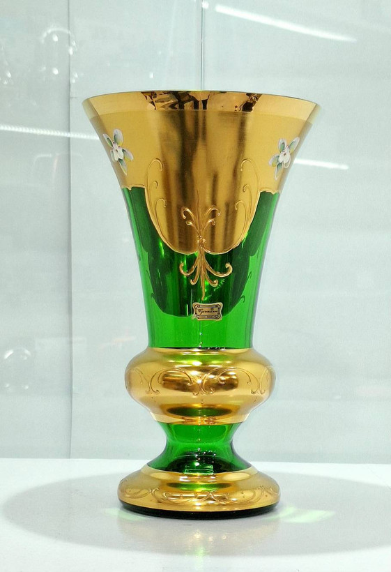 گلدان 30 سانت اگرمن گل برجسته (سبز)